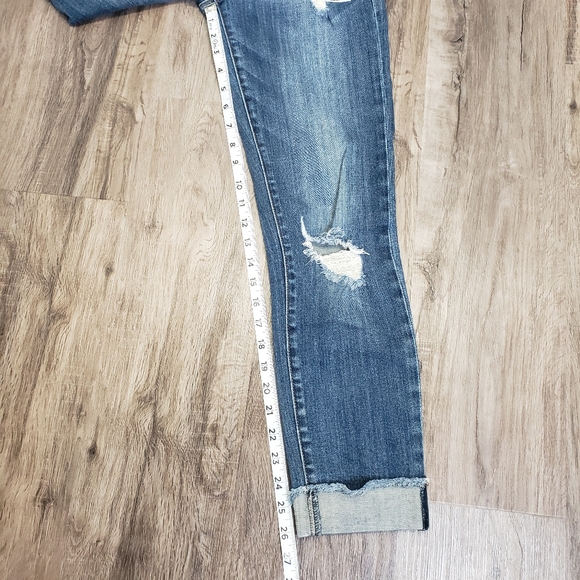 Kut from the Kloth Amy Ankle Straight Leg Cuffed Medium Wash Jeans 2 ( 29 ) Low‎ - Picture 6 of 9